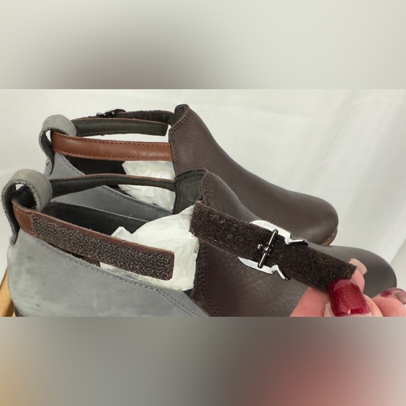 Naot Kamsin (Women's) Soft Brown/Grey Smoke/Chestnut Cutout Bootie US8 EU 39 NIB - Picture 11 of 14